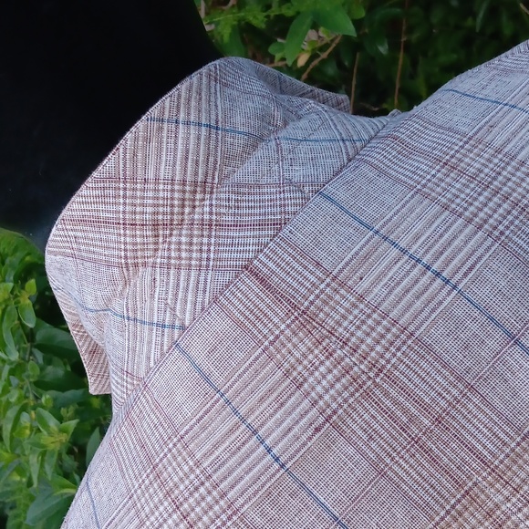 NEW ENGLAND COLLECTION MEN'S VINTAGE (2) BUTTON BLAZER W/GOLD BUTTON ACCENTS - Picture 9 of 15